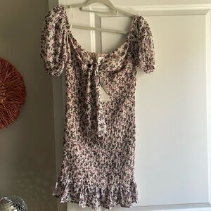 Lost + Wander smocked mini dress! 🤍